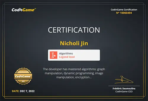 Algorithm Certification