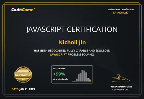 Javascript Certification