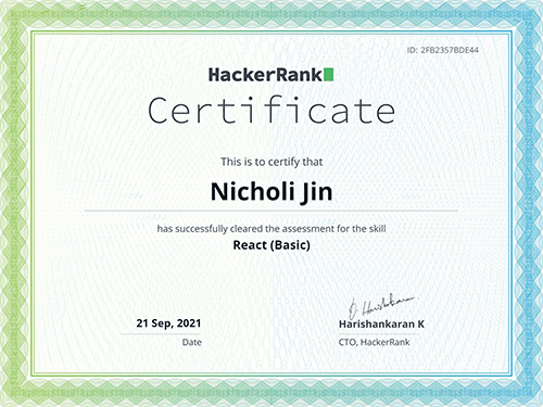 React Certification