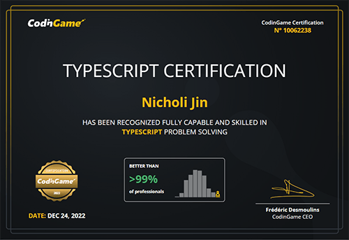 Typescript Certification